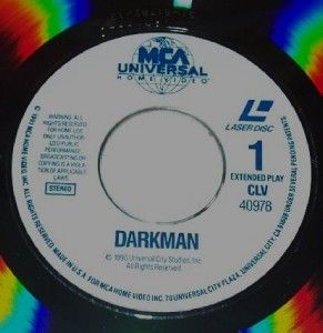 Laser Disc Darkman Lee Neeson Larry Drake Action