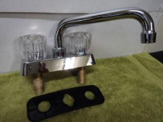 Glacier Bay 4 in 2 Handle Laundry Faucet in Chrome