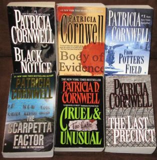 Lot of 6 Patricia Cornwell Books