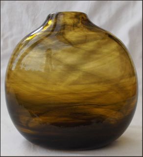 Early Claude Morin French Studio Art Glass Vase 1970