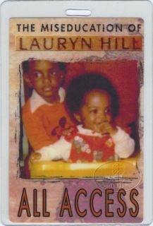 Lauryn Hill 1999 Tour Laminated Backstage Pass