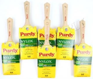 PURDY 3 Nylox Moose Paint Brushes for LATEX paint Soft Bristle Brush