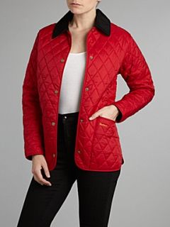 Barbour Shaped liddesdale quilted jacket Red   