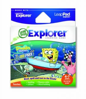 LeapFrog Explorer Learning Game SpongeBob SquarePants The Clam Prix