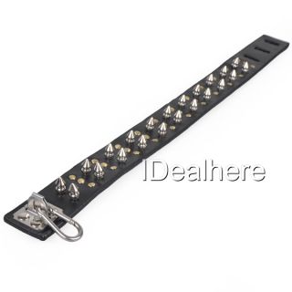 Leather Spiked and Studded Dog Collar Control Collar