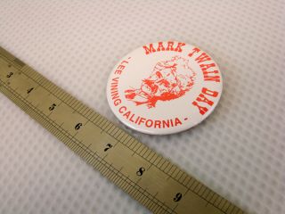 Mark Twain Day Lee Vining CA Pin Button Vintage