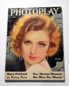 Marlene Dietrich Photoplay Magazine 1931 Greta Garbo Jean Harlow Clara
