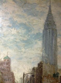 Leon Dolice B1892 American NYC Empire State Listed Best Painting Ever