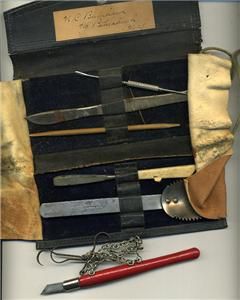 Vintage World War 1 Field Surgical Instrument Kit with Original