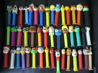 Pez Character Candy Dispensers Lot Vintage