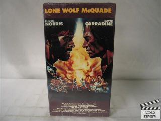 Lone Wolf McQuade VHS New Chuck Norris David Carradine