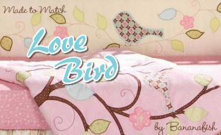 Wood Wall Letters Painted to Match Love Bird by Bananafish Lovebirds
