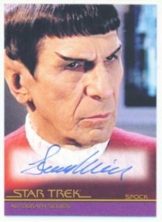 Leonard Nimoy Autograph A126 Star Trek Heroes Villains