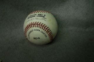 Signed National League Baseball Hank Aaron w COA No Reserve