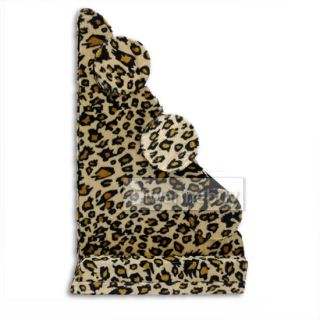 Jewelry 3 Tier Bar Bracelet Display Stand Velvet Leopard
