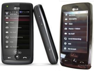 Virgin Mobile Rumor Touch LG VM510 Black Slider Touch QWERTY MP3 GPS