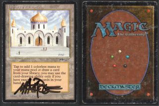 Library of Alexandria 51 Arabian Nights Land MTG Magic RARE Card