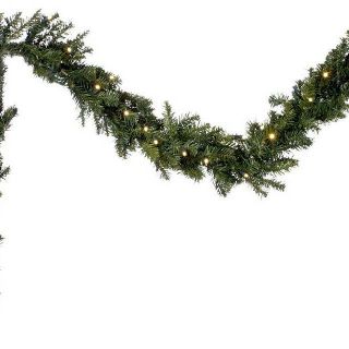 Bethlehem Lights Solutions Large 9 Classic Pine Garland with Clear