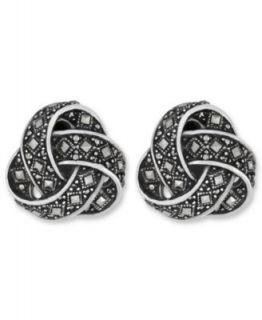 Genevieve & Grace Sterling Silver Earrings, Onyx (14 ct. t.w.) and
