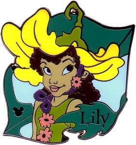Lily Hidden Mickey Fairy Collection Lanyard Disney Pin
