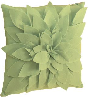 Flower Garden Petal Decorative Throw Pillow 17 Lime Green New