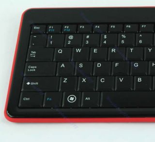 New Black 6110 Ultra Thin Wireless 2.4G Multimedia Keyboard + Mini USB