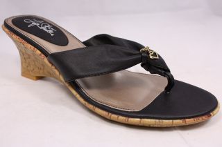 Lifestride Calypso Sandals Slides Womens Shoes Thongs Black 10