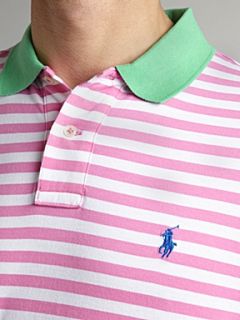 Polo Ralph Lauren Striped polo shirt Pink   House of Fraser