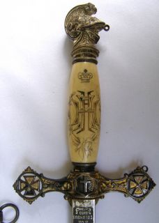 Antique M C Lilley Masonic Sword Knights Templar