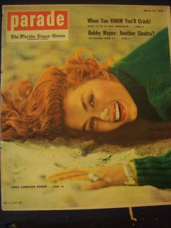 3110203SQ Parade Magazine Linda Christian Marilyn Monroe 03 1950 March