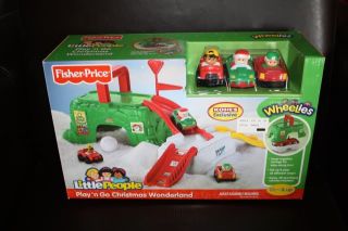 Brand New Fisher Price Little Wheelies People Play ‘N Go Christmas