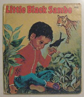 Little Black Sambo Vtg Whitman Tell A Tale Series Childrens Book
