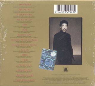 Lionel Richie Back to Front CD Mus