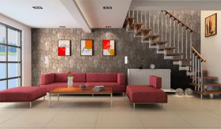 Wall Brick Stone Textured wallpaper Kitchen/Living Room/fireplace wall
