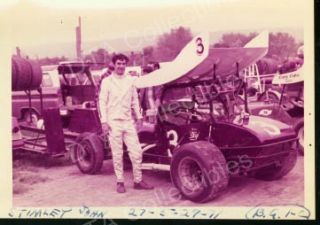 John Stimley 3 Sprint Car Race Photo 1971