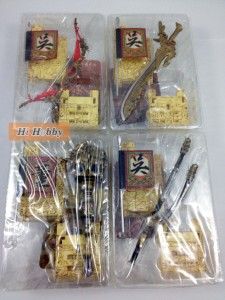 Full Set of 12 Weapon 1 6 Scale Dynasty Warrior 5 Shin Sangomusou