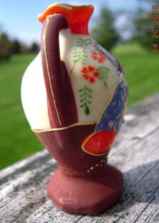 Antique Japan Mini Vase Bone China Porcelain
