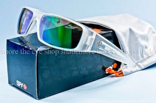New Spy Optic Logan Sunglasses Matte Clear Green Spectra Mirror