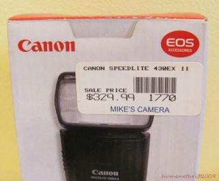 Canon Speedlite Flash 430EX II 430EXII with Original Box Case Warranty