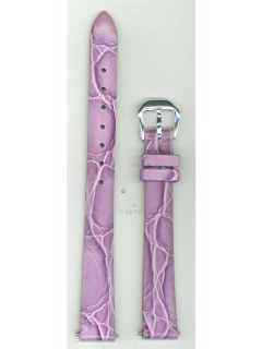 Beautiful Violet Genuine Leather 12mm Timex Watch Band
