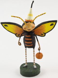 Lori Mitchell Halloween Flitter Flatter Butterfly Art Folk Art