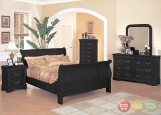 Louis Philippe Black Bedroom Collection