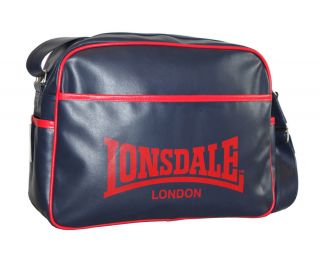 Lonsdale Blue Red Retro Shoulder Sports Gym School Bag New with Tags