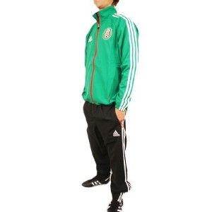 Adidas Mexico FMF Soccer Presentation Suit Large L Track Top Jacket