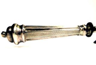 Medical Steel w Silver Handle Finger Amputation Saw Circa 1850s