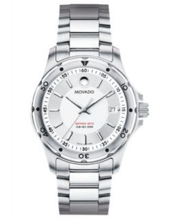 Movado Watch, Mens Swiss Series 800 Stainless Steel Bracelet 40mm