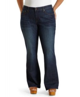 Levis Plus Size Jeans, 525 Perfect Waist Bootcut, Sapphire Wash