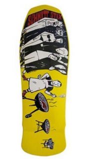 Schmitt Stix Joe Lopez BBQ Reissue Skateboard Yellow