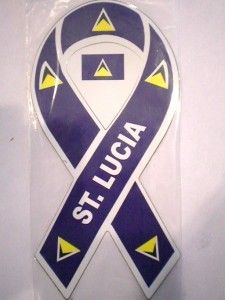 St Lucia Ribbon Magnet Great for Car Fridge Tool Box 8