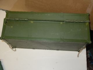 1997 G.I.Joe Hasrbo 12 Green Official Military Storage Locker Box Kit